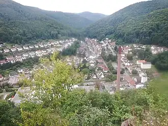 Blick nach Südwesten ins Heidenbrunnertal