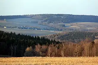 Blick von der Dittersdorfer Höhe zum Adelsberg