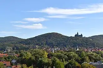 Blick zum Agnesberg bei Wernigerode