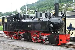 Mallet-Dampflokomotive SEG 105 (Maschinenbau-Gesellschaft Karlsruhe 1918, ex Heeresfeldbahn) in Blonay