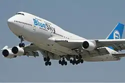 Boeing 747 der Blue Sky Airlines