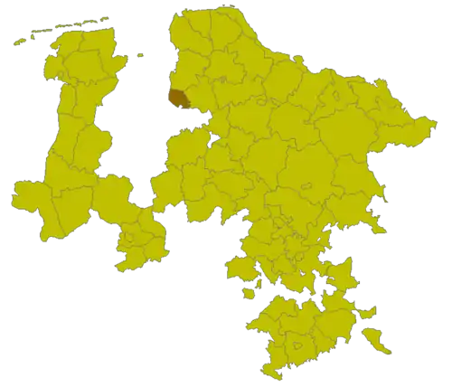 Lage des Kreises Blumenthal in der Provinz Hannover