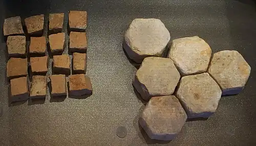 Bodenmosaikproben der Zivilstadt (Museum Carnuntinum)