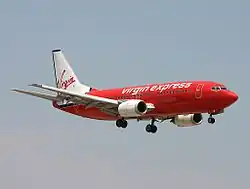 Boeing 737-300 der Virgin Express