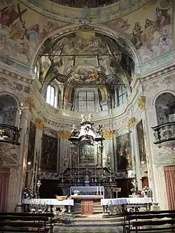 Wallfahrtskirche Madonna del Sasso, Innenraum