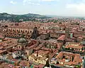 Blick auf San Petronio, Piazza Maggiore und Palazzo d'Accursio