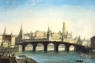 Erste Brücke um 1800