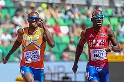 Lidio Féliz (rechts) – ausgeschieden als Siebter des ersten&nbsp;Halbfinals