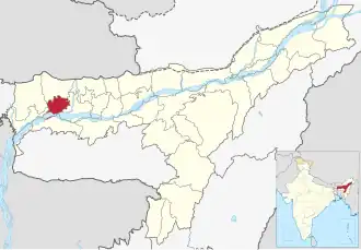 Lagekarte des Distrikts