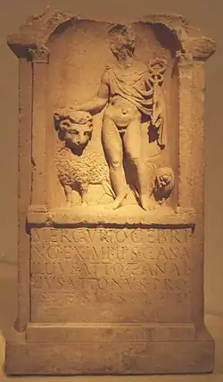 Altar für Mercurius Gebrinius (2. Hälfte des 2.&nbsp;Jh.) – Fundort: Bonner Münster