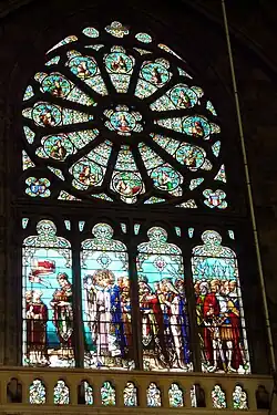 Glasmalerei mit Darstellung des hl.&nbsp;Ludwig