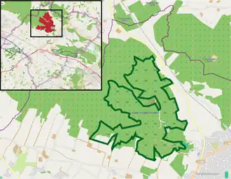 Übersichtskarte des Naturschutzgebiets