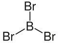 Struktur von Bortribromid
