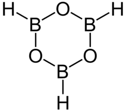 Strukturformel von Boroxin