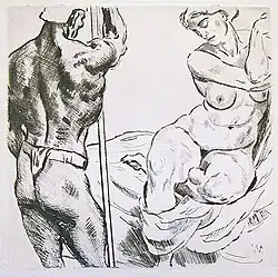 Paar (Kaltnadelradierung)