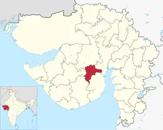 Lagekarte des Distrikts