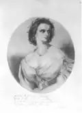 Emily von Bothmer, 1859 porträtiert von Wilhelm Hensel