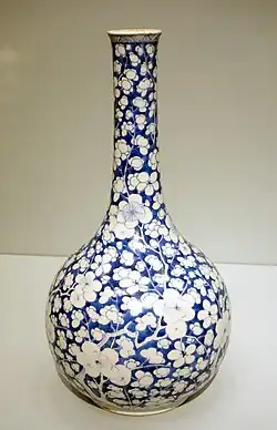 Vase, Blau-Weiß-Stil