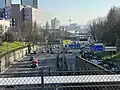 Périphérique intérieur mit fünf Fahrstreifen nördlich der Porte de Bagnolet