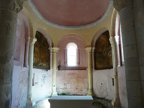 Chorraum von Saint-Côme-et-Saint-Damien in Boulouneix