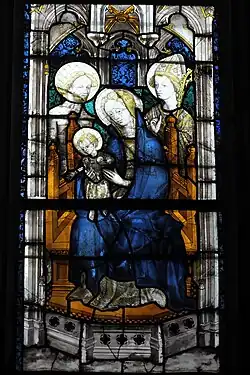 Madonna mit Kind mit dem heiligen Sebastian und einem Bischof