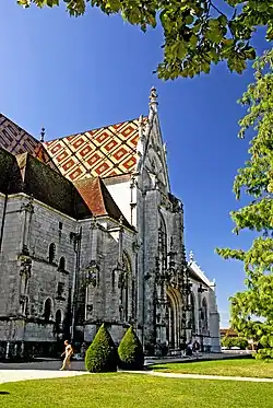 Nordseite der Abteikirche