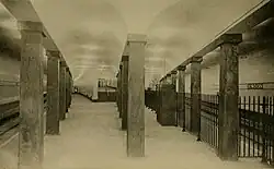 Boston, 1916: Bowdoin, westlichste Tunnelstation des East Boston Tunnel im Eröffnungsjahr