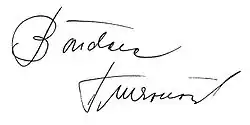 Unterschrift von Božidara Turzonovová