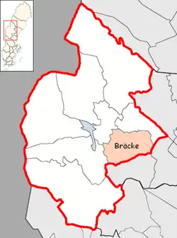 Lage der Gemeinde Bräcke
