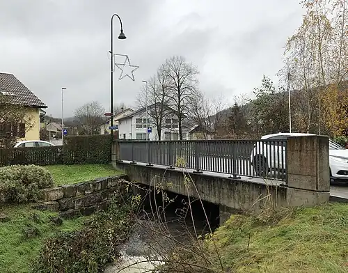 Der Maispracherbach in Magden (rechter Quellbach, Hauptstrang)