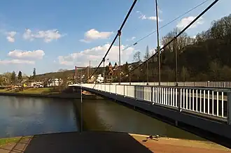 Die Brücke über die Saar im Jahr 2012