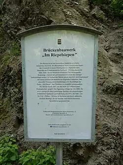 Informationstafel am Bergbauwanderweg Alte Haase Nord