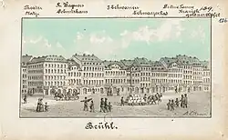 Brühl in Leipzig, vor 1880