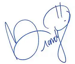 Brandys Autogramm-Unterschrift