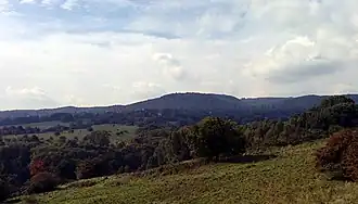 Der Brasselsberg von der Dönche aus gesehen