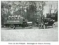 Fahrzeuge des Fuhrparks der Brauerei, um 1907