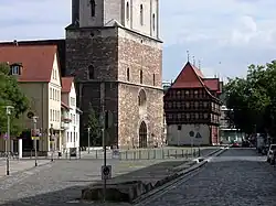 Wollmarkt mit Andreaskirche und Alter Waage