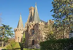 Der Eingang zum Schloss von Brax