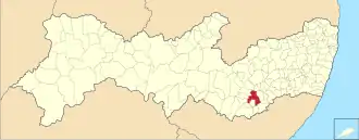 Lage von Garanhuns in Pernambuco