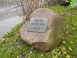 Gedenkstein am Deich