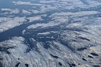 Luftbild von Bremanger