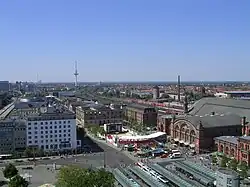 Bahnhofsplatz mit Hauptbahnhof von 1889