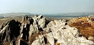 Blick vom Roc’h Trévezel in der Bretagne