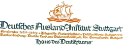Briefkopf Deutsches Ausland Institut