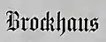 Brockhaus