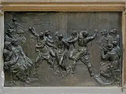 Bronzerelief von Giambologna: Geißelung Christi