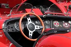 Umklappbare Brooklands an einem Triumph TR 3