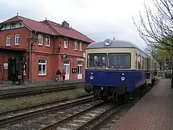 Bahnhof Bruchhausen-Vilsen mit Triebwagen T&nbsp;2
