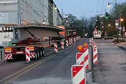 Brückenelement vor dem Einbau