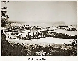 Stahlbrücke über die Aller